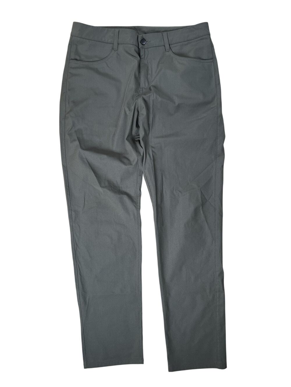 Vuori Pants Mens 32x32 Green Chino Slim Tapered Microfiber Polyester Casual